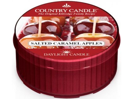 Country Candle - votivní svíčka SALTED CARAMEL APPLES (Jablka ve slaném karamelu) 42 g