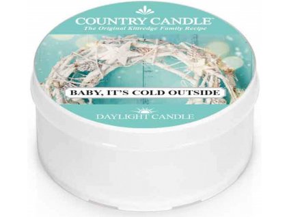 Country Candle - vonná svíčka BABY, IT'S COLD OUTSIDE (Zlato, venku je chladno) 42 g
