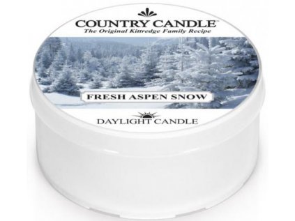 Country Candle - vonná svíčka FRESH ASPEN SNOW (Čerstvý sníh v Aspenu) 42 g
