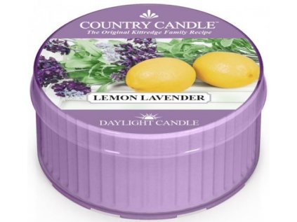 Country Candle - vonná svíčka LEMON LAVENDER (Citronová levandule) 42 g