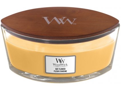 WoodWick - vonná svíčka OAT FLOWER (Ovesný květ) 453,6g