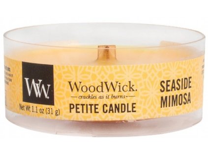 WoodWick - vonná svíčka SEASIDE MIMOSA (Přímořská mimóza) 31 g