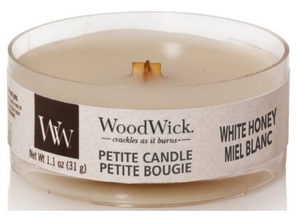 WoodWick - vonná svíčka WHITE HONEY (Bílý med) 31 g