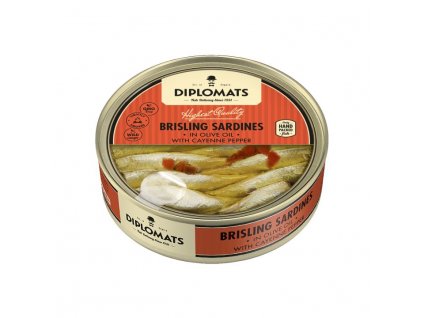 brisling sardines olivella ar cayenne pipariem 160g caurspidigs vaks