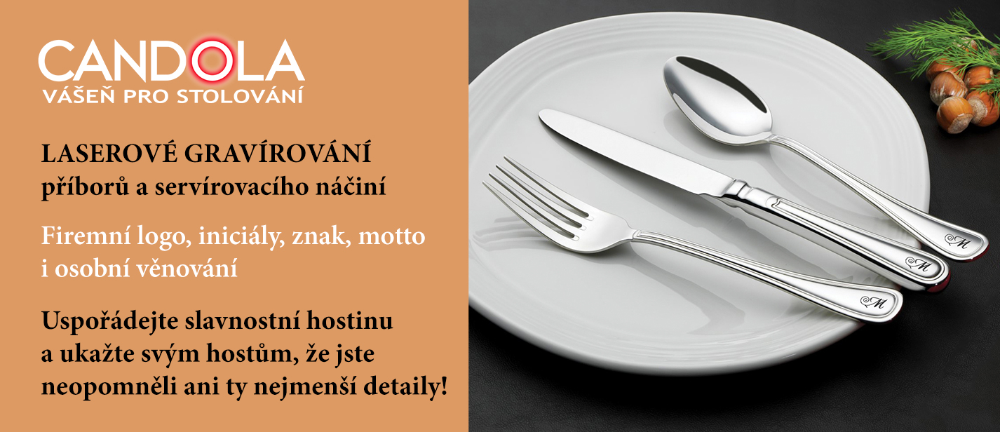 Laserové gravírování příborů a servírovacího náčiní | zakázková výroba