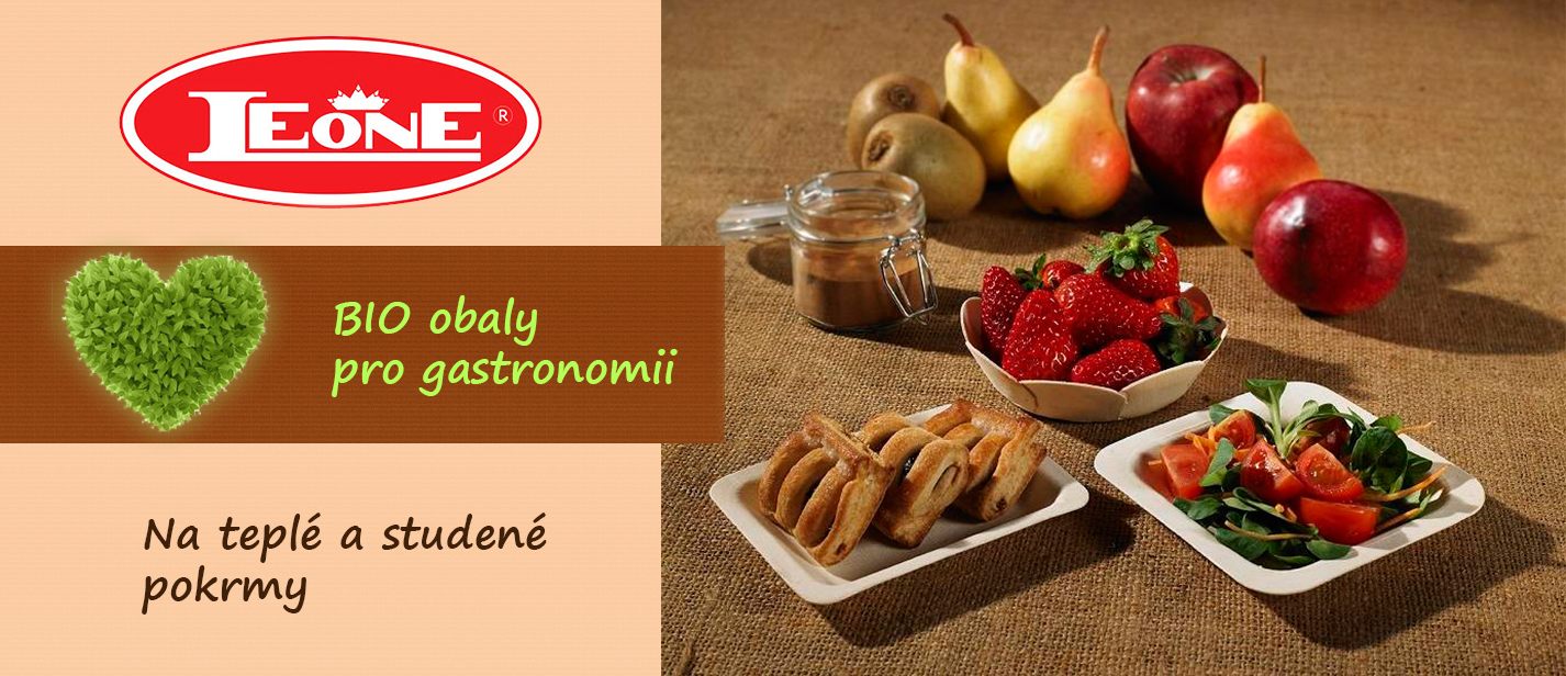 LEONE - jednorázové Bio obaly pro gastronomii