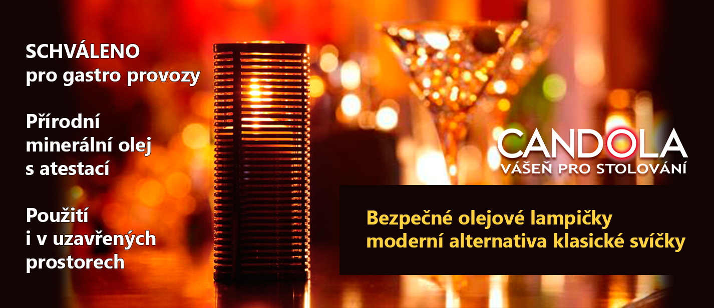 CANDOLA MIRACLE LAMP - olejové lampičky do gastroprovozů