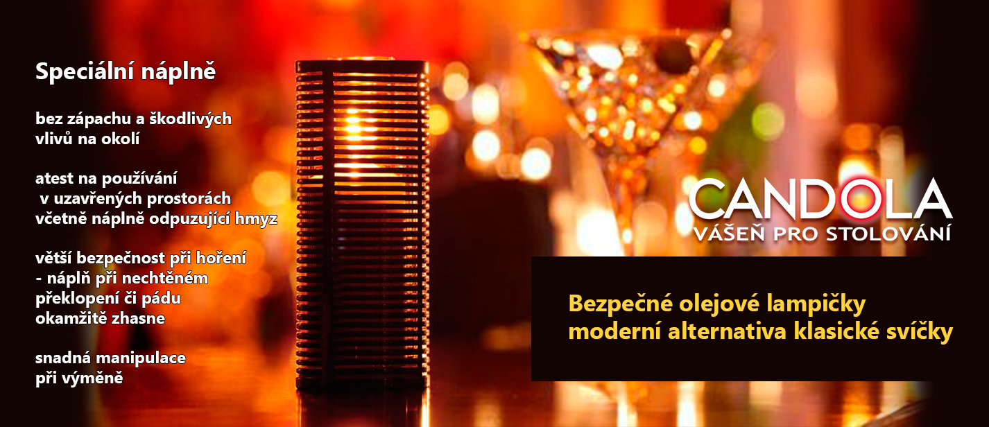 CANDOLA MIRACLE LAMP - olejové lampičky do gastroprovozů