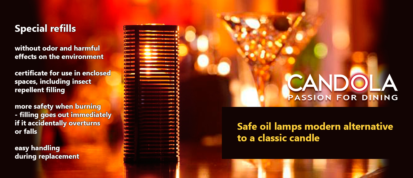 CANDOLA MIRACLE LAMP - olejové lampy pro gastro provozy