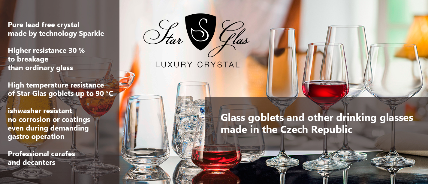 STAR GLAS LUXURY CRYSTAL - lead free tempered glass | Candola.cz