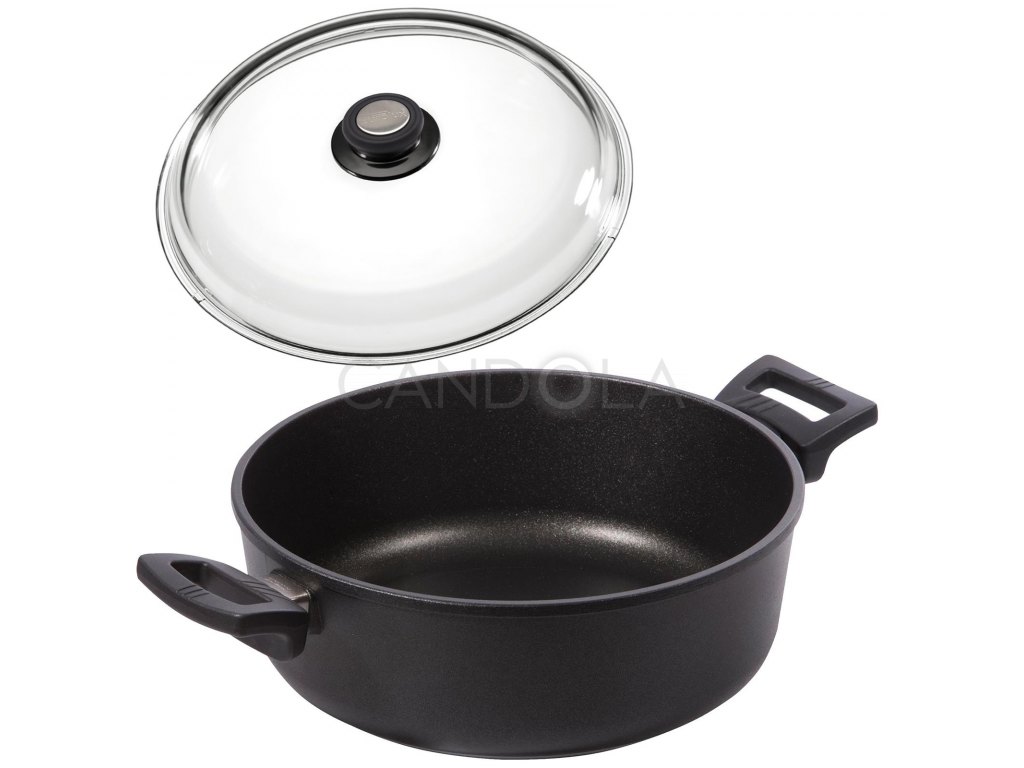 Large Saucepan 4.5L 24cm Large Non-Stick Cooking Pot with Glass Lid Aluminum