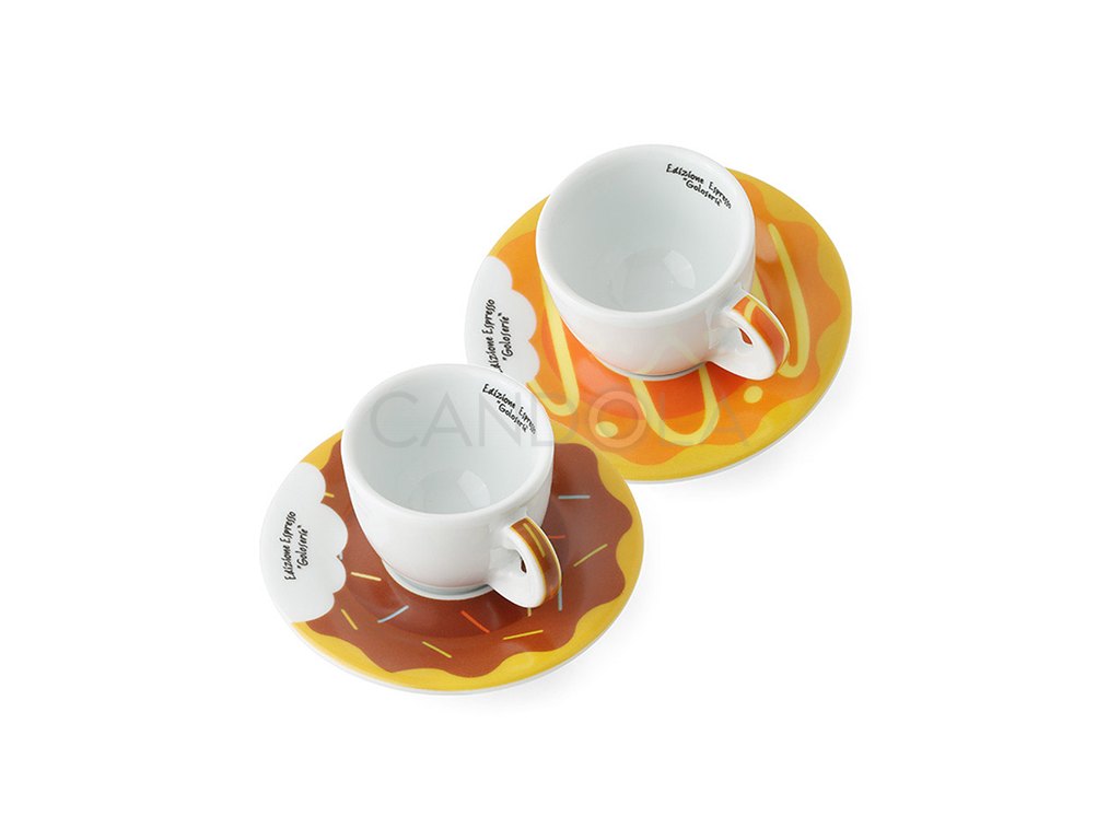 Nespresso Glass Cappuccino Cup & Melamine Resin Saucer Set of 2 