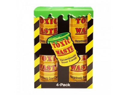 toxic waste toxic waste 4 pack yellow drum gift 4x