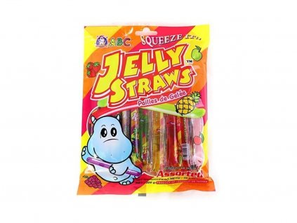 2043 abc jelly straws assorted funny hippo 300g