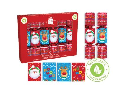 Giftmaker 6 Santa Friends Mini Christmas Crackers 7110 flavers 1