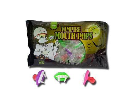 funlab halloween vampire mouth pops 48g