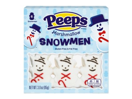 peeps marshmallow snowmen 6pk