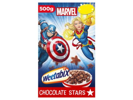 weetabix marvel chocolate stars 500g 101902 T596