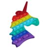 pop it fidget toy rainbow unicorn shape d48