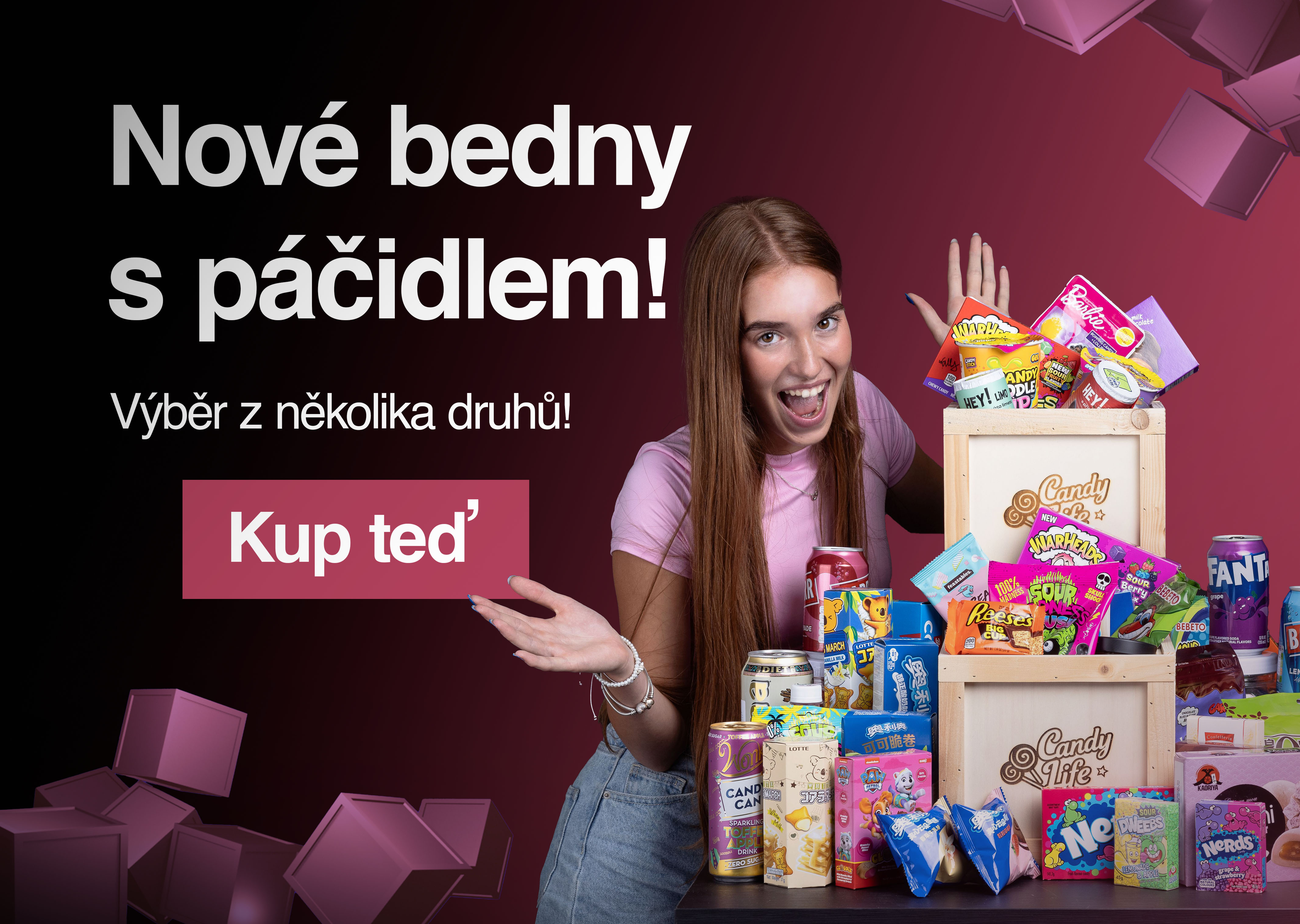 Nové bedny s páčidlem