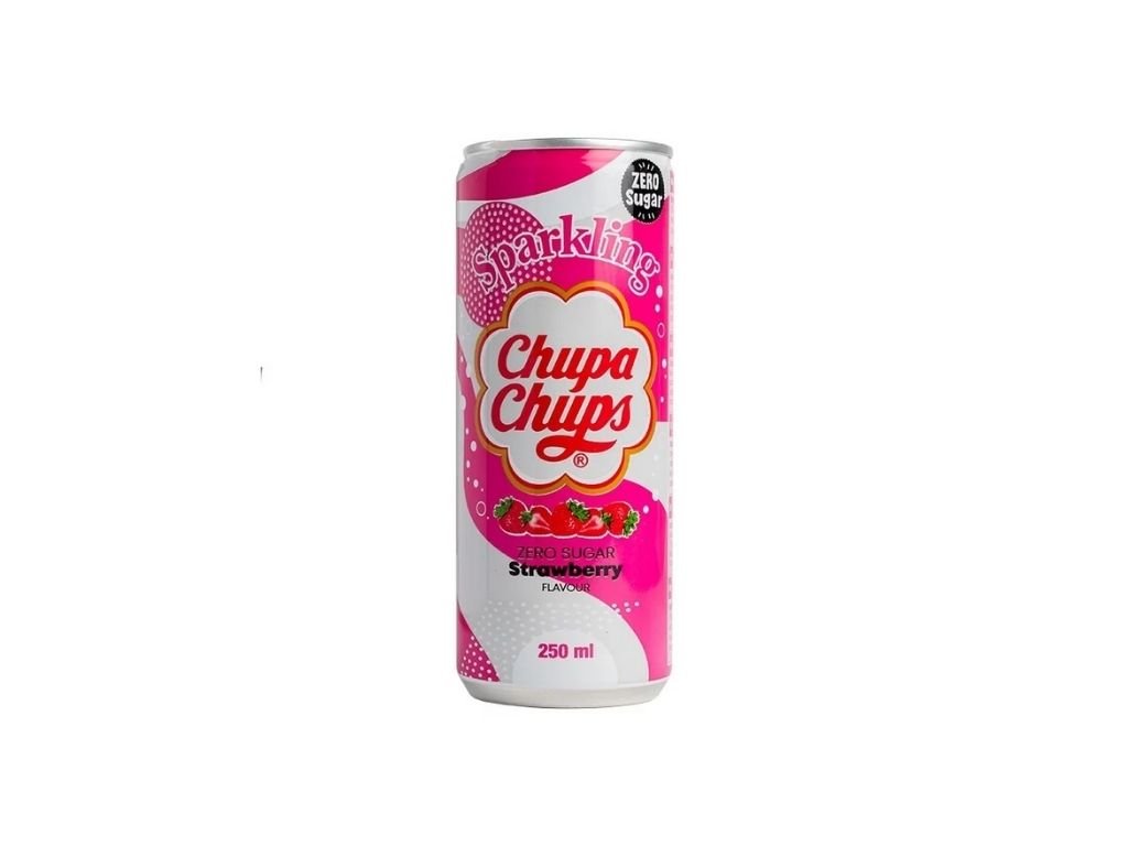 Chupa Chups Strawberry Zero Sugar 250ml