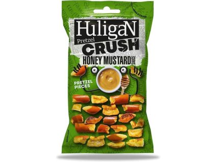 Huligan Crush lámané preclíky s příchutí medu a hořčice 65 g