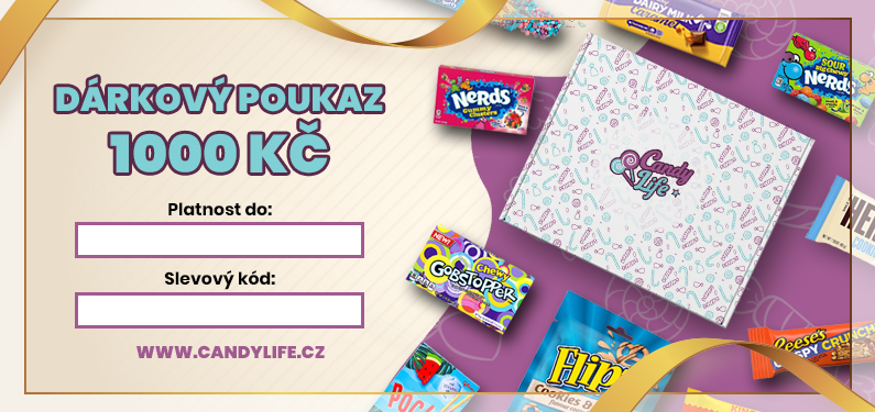 Levně Candy Life Dárkový poukaz 1000 Kč - online