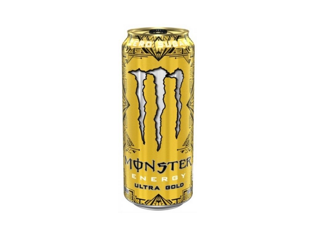 Levně Monster Ultra Gold energetický nápoj bez cukru s příchutí ananasu 473 ml