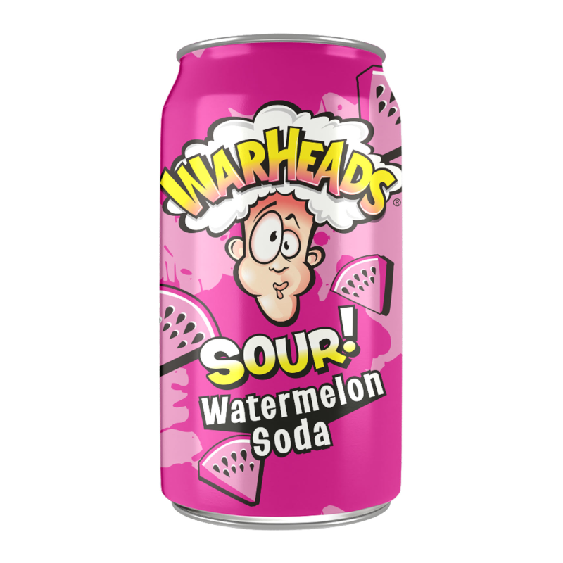 Warheads Sour Watermelon Soda (355 ml)