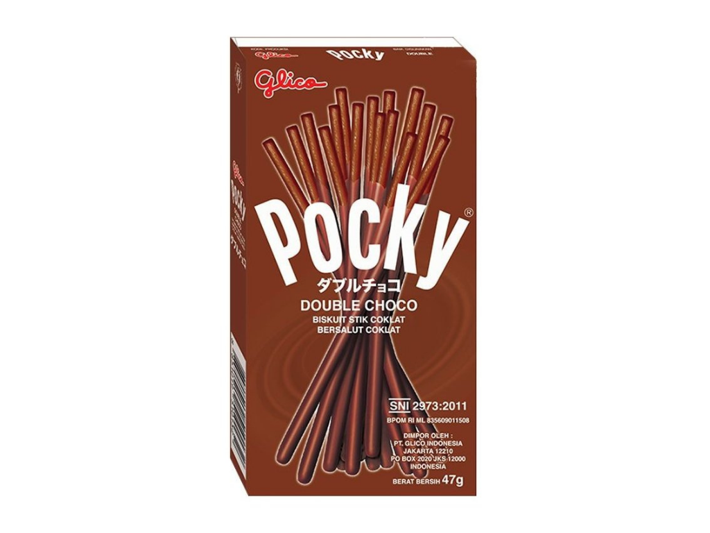 GLICO POCKY DOUBLE CHOCOLATE 47G