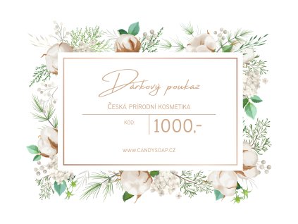 Dárkový kupon na 1 000,- elektronický