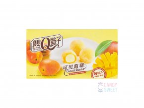 Q Brand Mochi Rýžové Koláčky Kakao Mango 80g