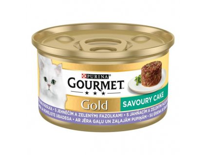 Nestlé GOURMET GOLD Savoury Cake s jahňacím a zelenými fazuľkami konz.12x85 g