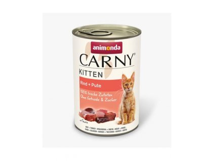 Animonda CARNY® cat Kitten hovädzie mäso a morka bal. 12 x 400 g konzerva