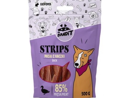 Pamlsok Mr. Bandit duck strips 500g