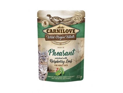 Carnilove cat Kapsička Rich in Pheasant Enriched with Raspberry Leaves 24 x 85 g