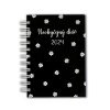 Diary cover A6 black flower