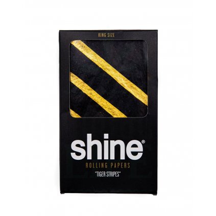 Shine 24K Gold rolling papers Tiger Stripes front
