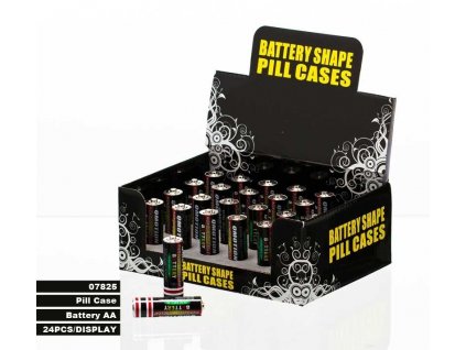 PILL CASE BATTERY SHAPE SMALL