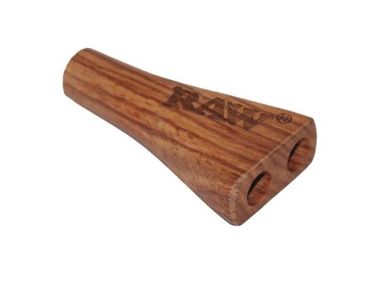 RAW WOODEN DOUBLE BARREL CIGARETTE HOLDER K.S.