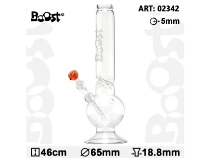 Bouncer Glass Bong -H:46cm- Ø:65mm- Socket:18.8mm- WT:5mm
