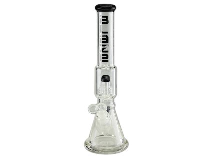 BLAZE GLASS Ice Bong Drum Percolator ČERNÁ