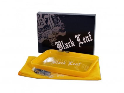 Black Leaf LED Rolling Tray Žlutá