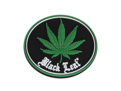 Black Leaf Silicone Coaster - silikonový podtácek