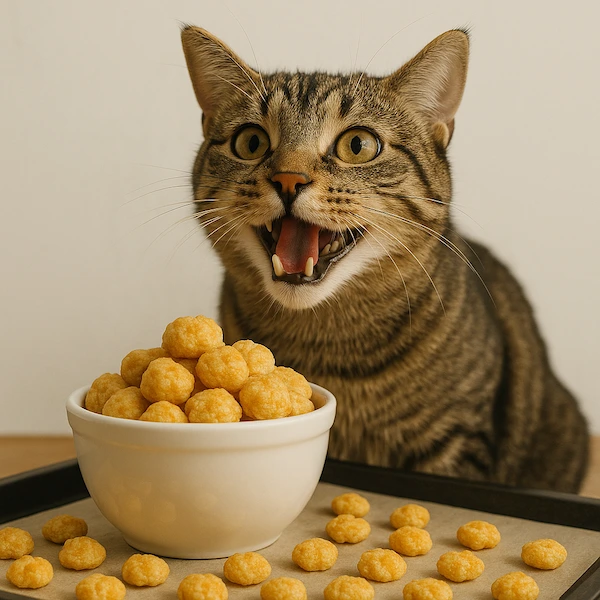 Recipe: Cheese Treats with CBD for Cats