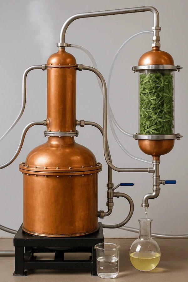 Steam distillation of hemp - its products and benefits