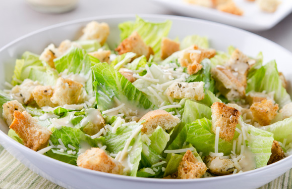 Caesar Salad with Hemp Oil and Seeds Recipe