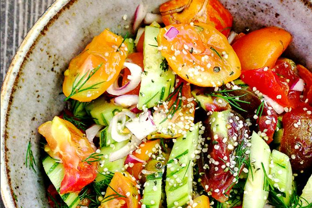 Vegetable Salad with Hemp Seeds Recipe