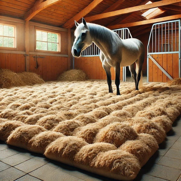 Hemp hurds as horse bedding – Natural comfort and stable health