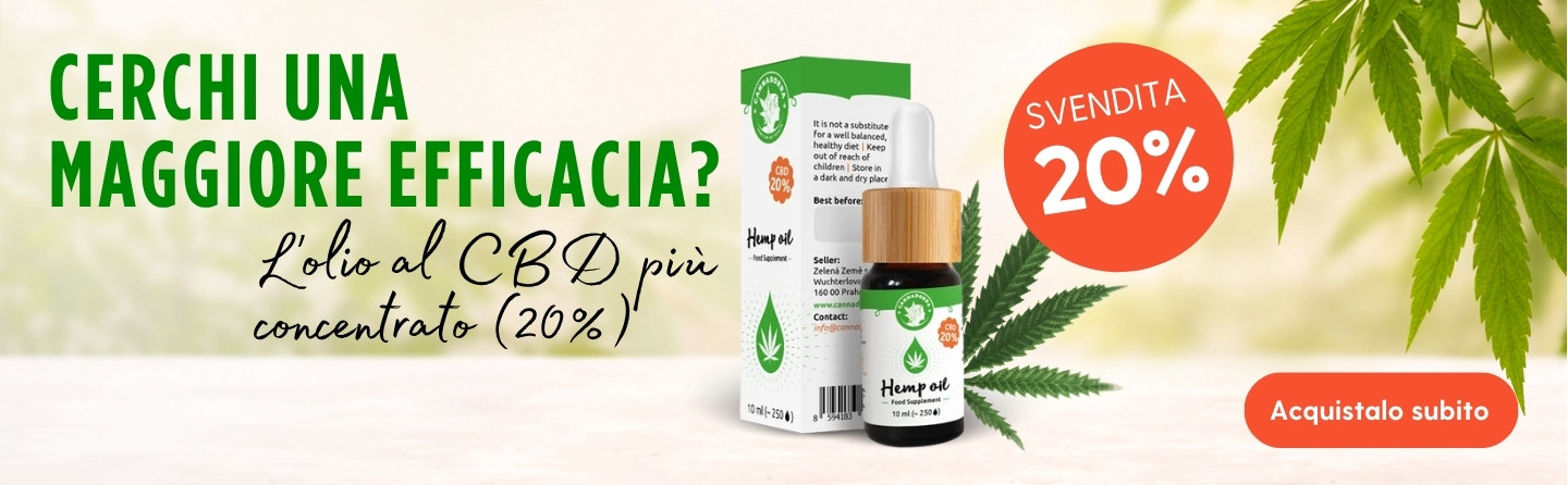 20% CBD oil sale